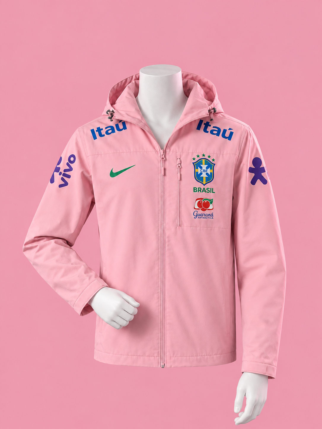 Veste coupe-vent Brésil – Rose