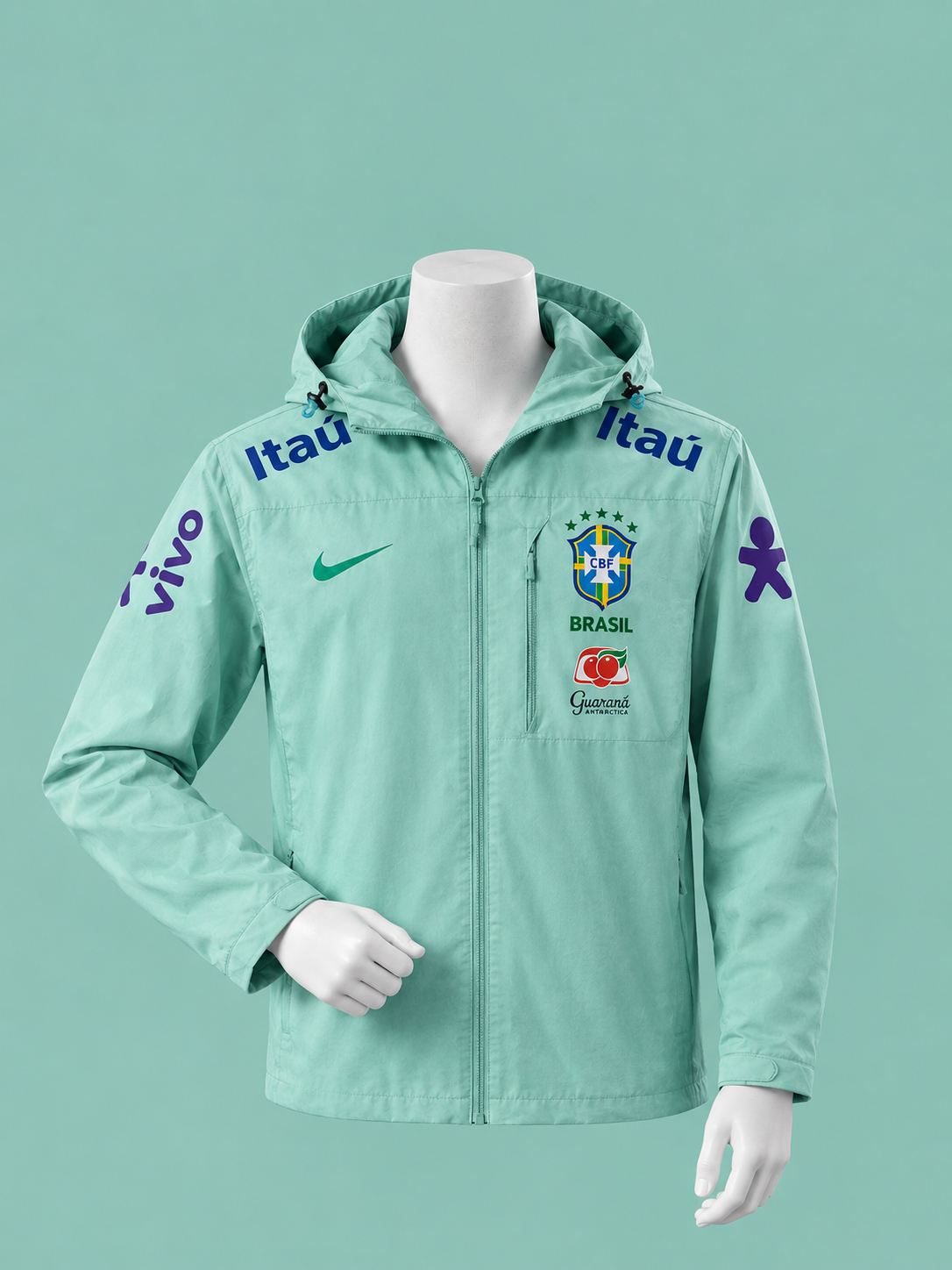 Veste coupe-vent Brésil – Menthe