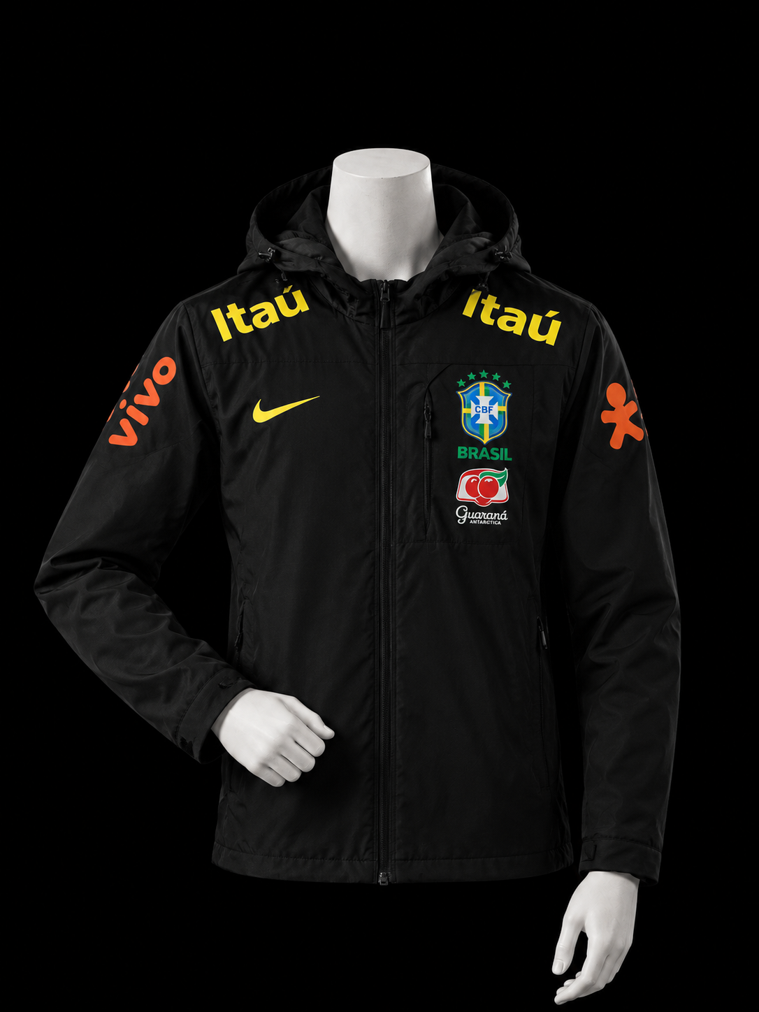 Veste coupe-vent Brésil – Noir